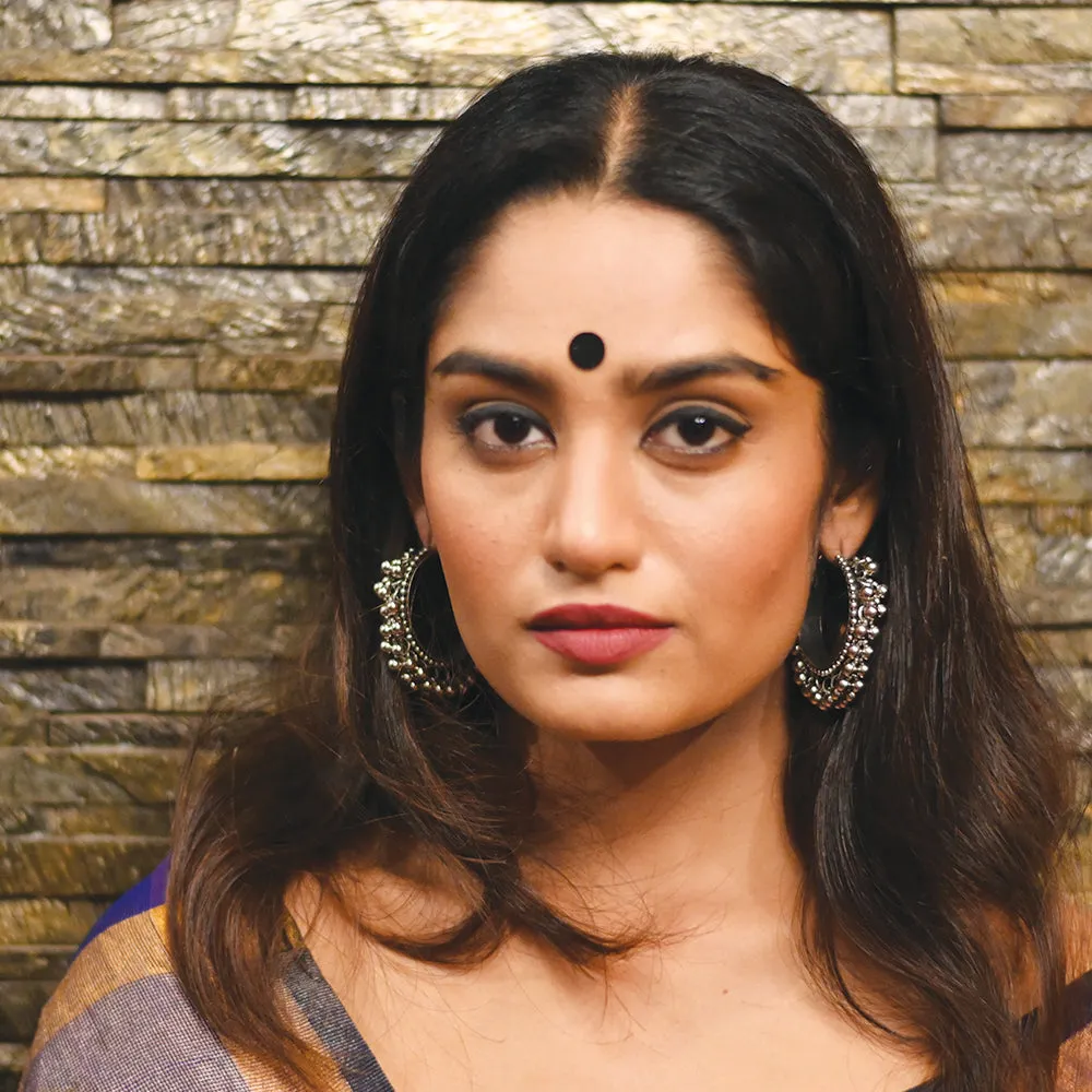 Gungroo Silver Hoops Earrings