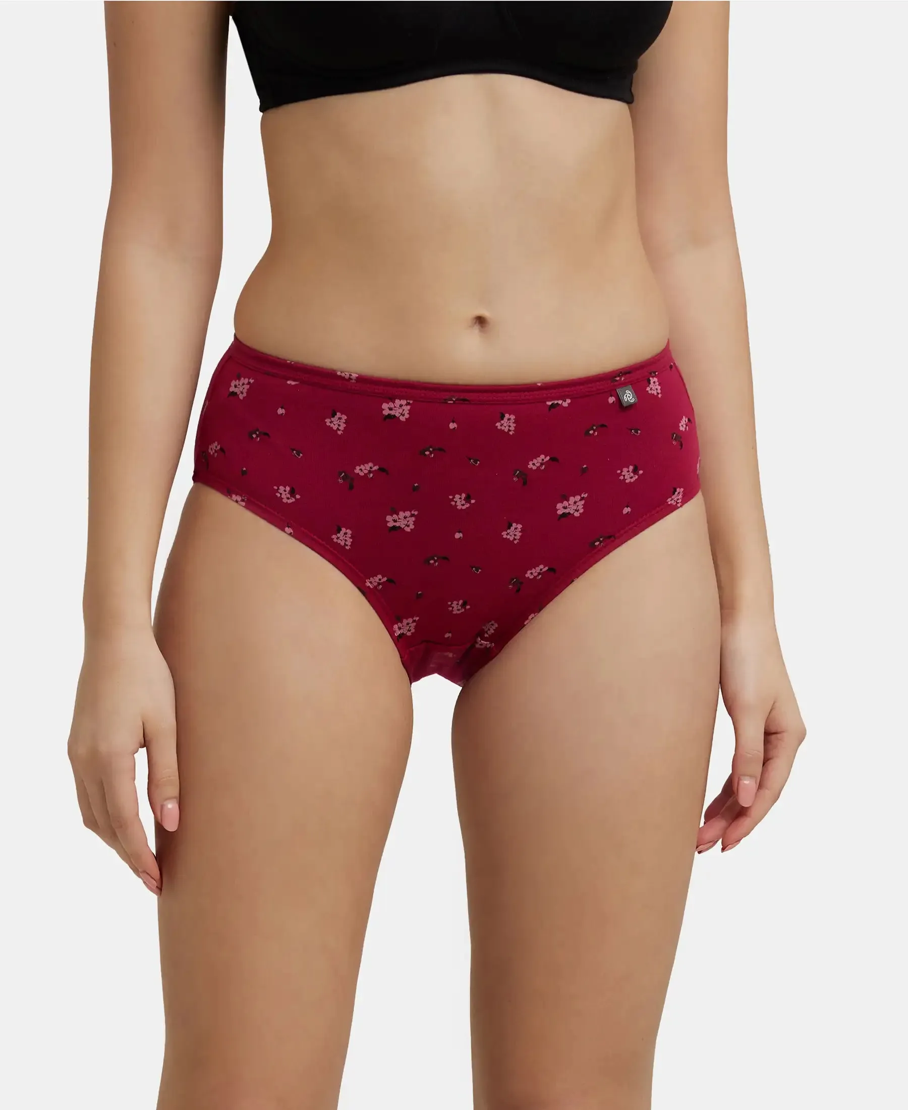 High Coverage Super Combed Cotton Hipster With Concealed Waistband and StayFresh Treatment - Dark Prints (Pack of 3)