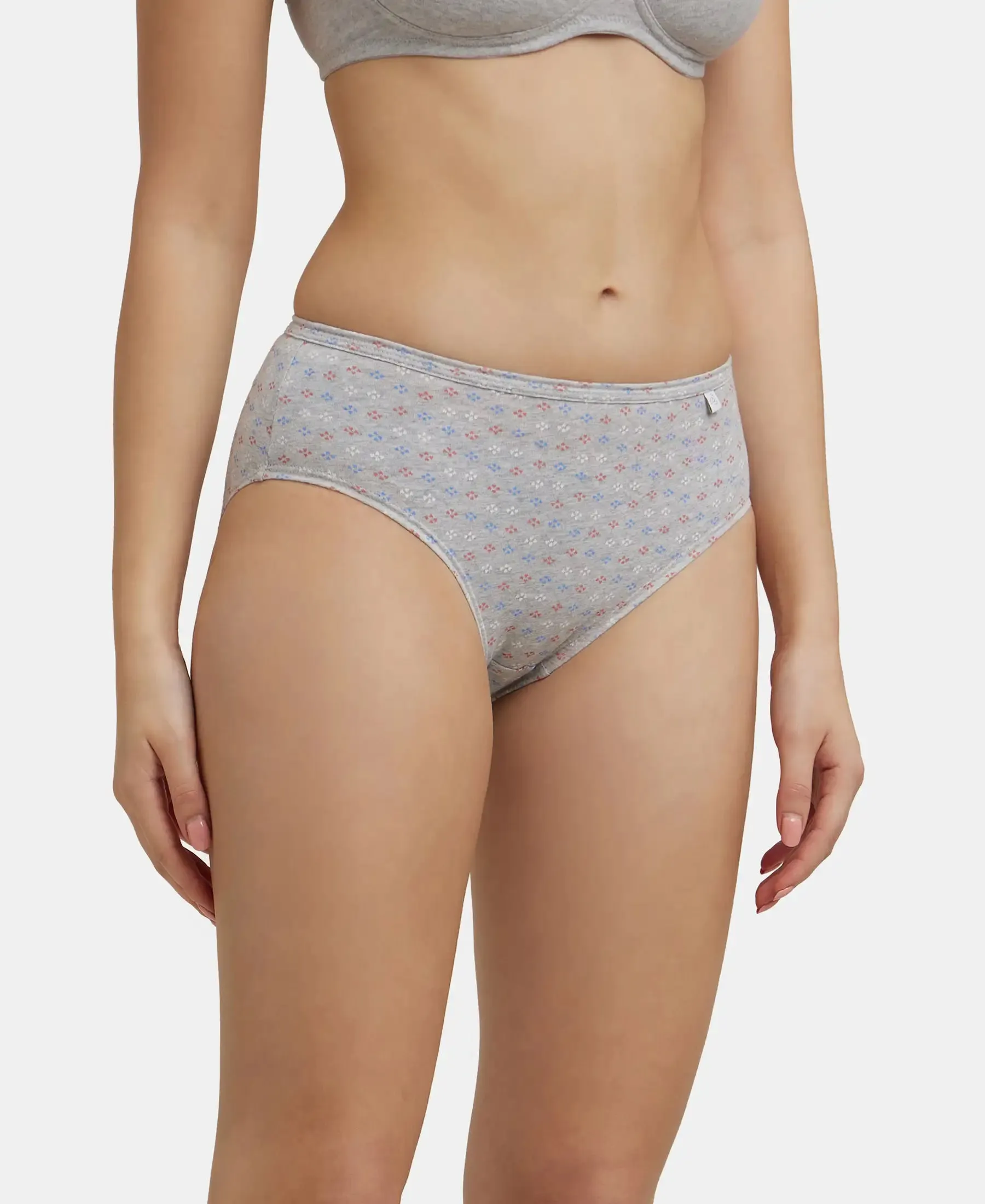 High Coverage Super Combed Cotton Hipster With Concealed Waistband and StayFresh Treatment - Light Prints (Pack of 3)