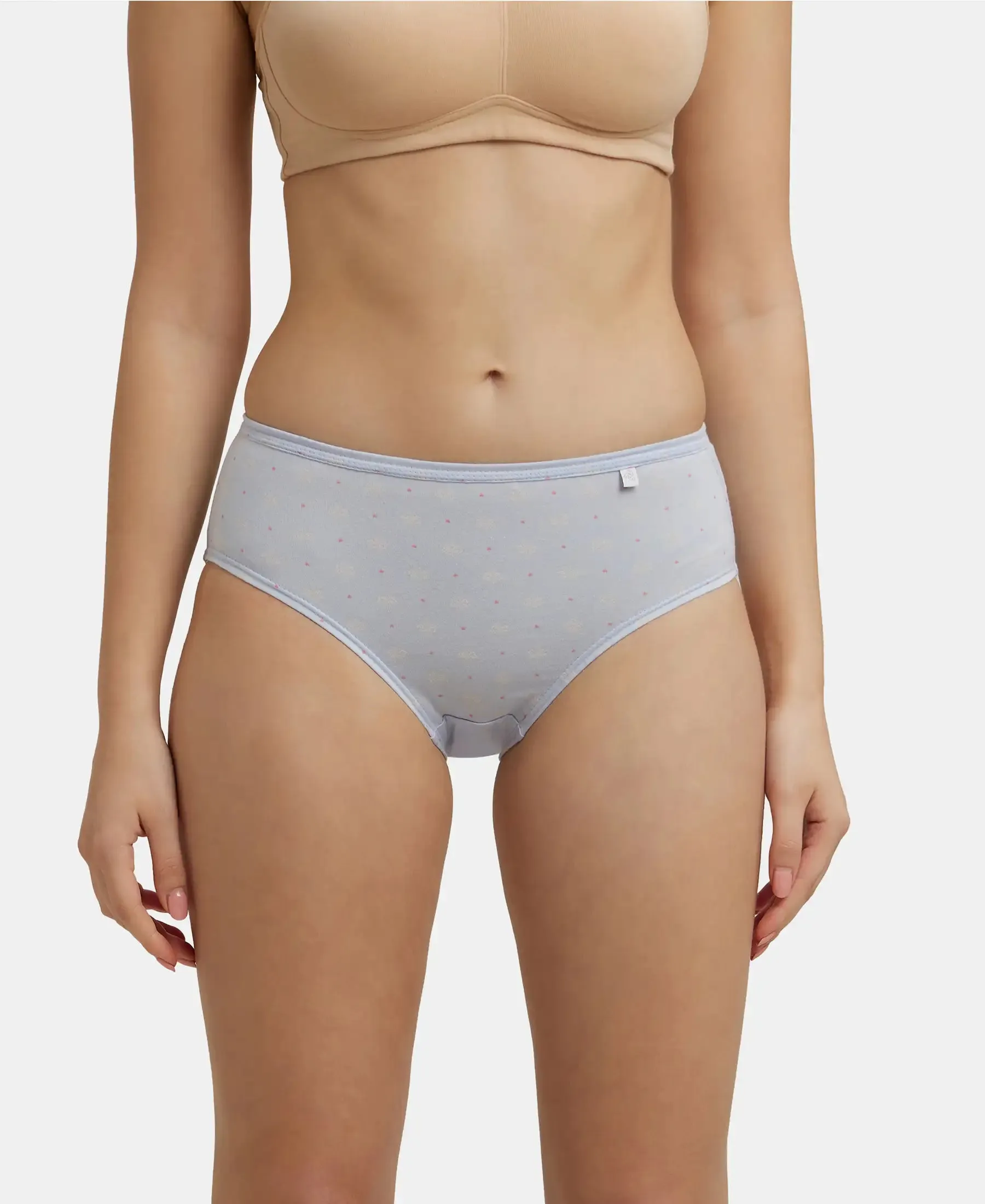 High Coverage Super Combed Cotton Hipster With Concealed Waistband and StayFresh Treatment - Light Prints (Pack of 3)