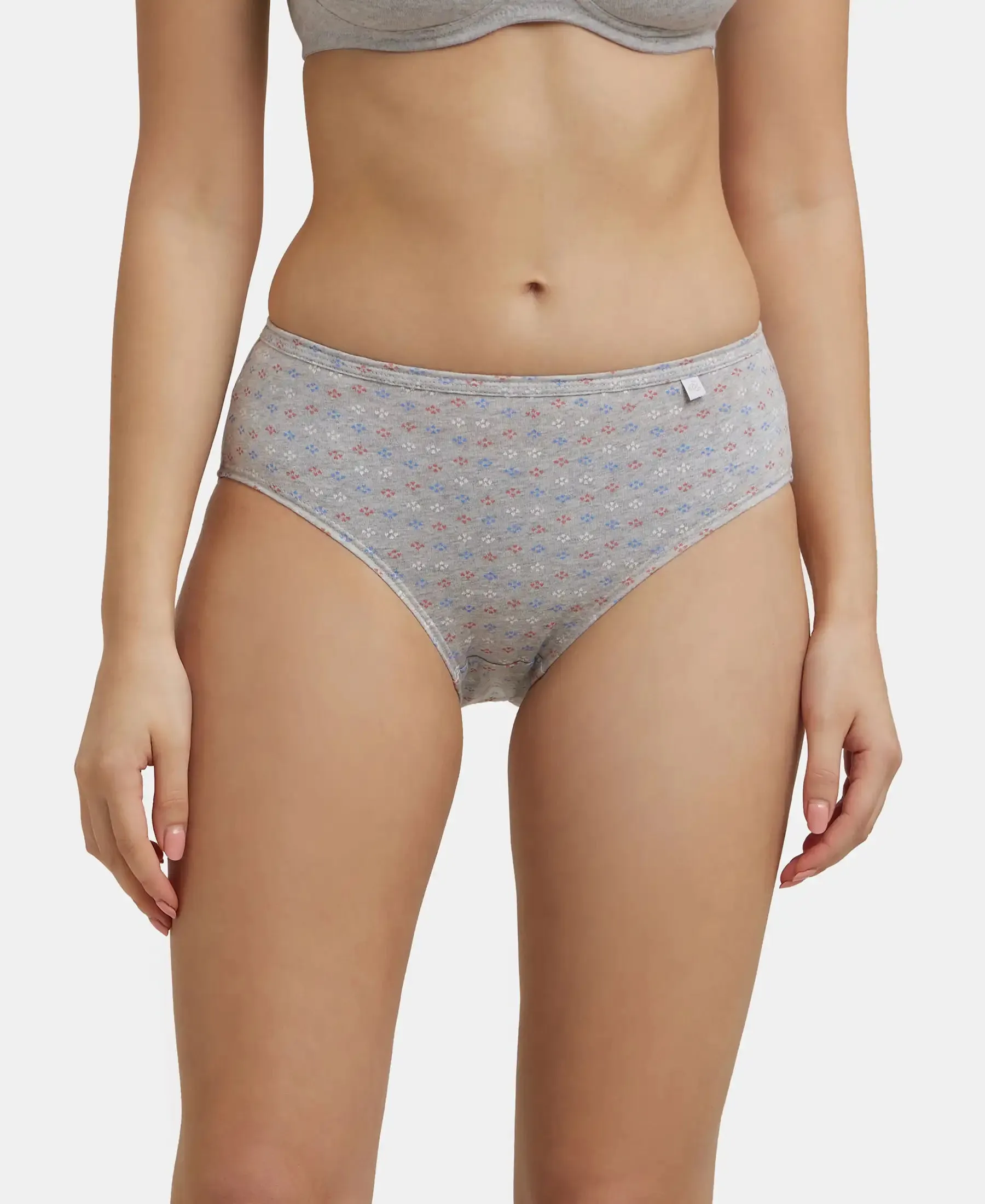 High Coverage Super Combed Cotton Hipster With Concealed Waistband and StayFresh Treatment - Light Prints (Pack of 3)