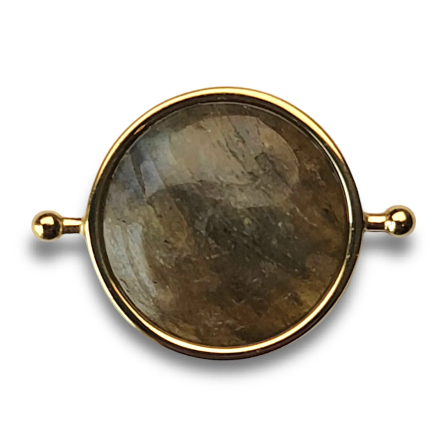 Labradorite Round Crystal Element (standard grade – no labradorescence/flash)