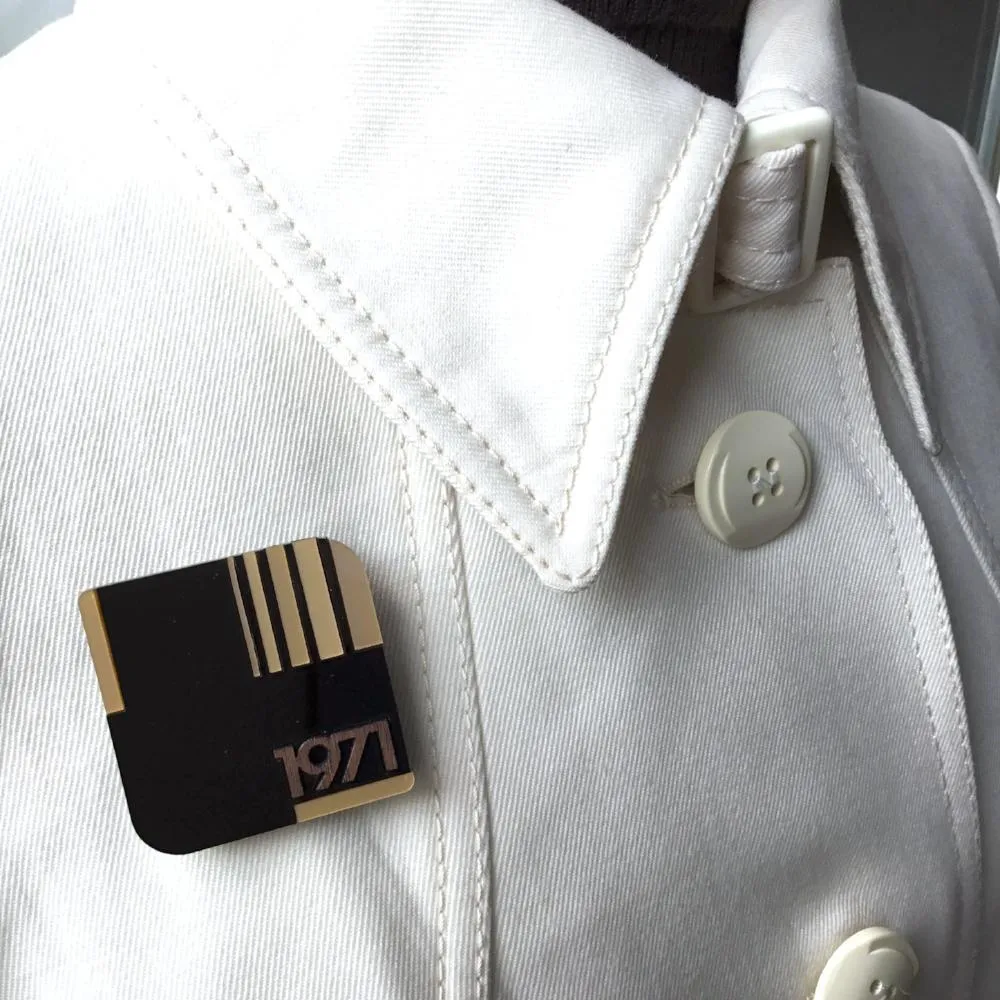 LIGHT Acrylic & Ebony Brooch - Limited edition