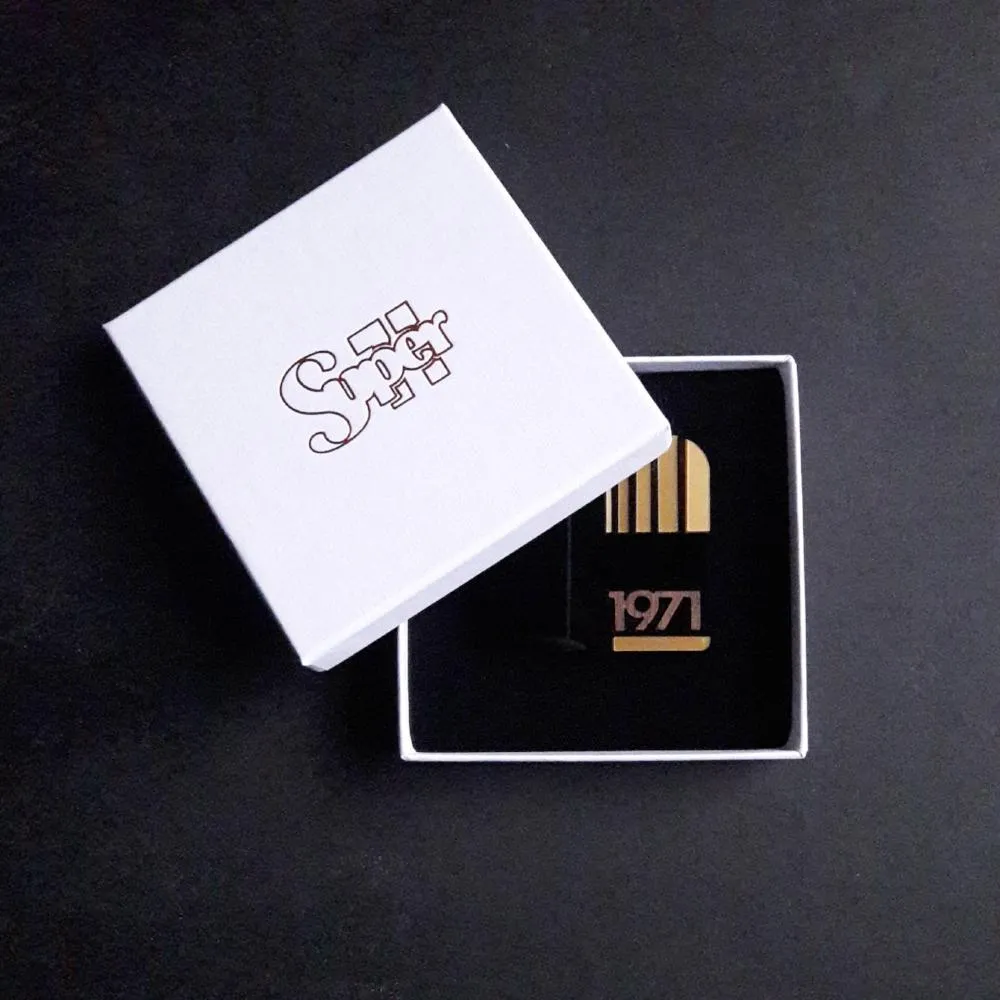 LIGHT Acrylic & Ebony Brooch - Limited edition