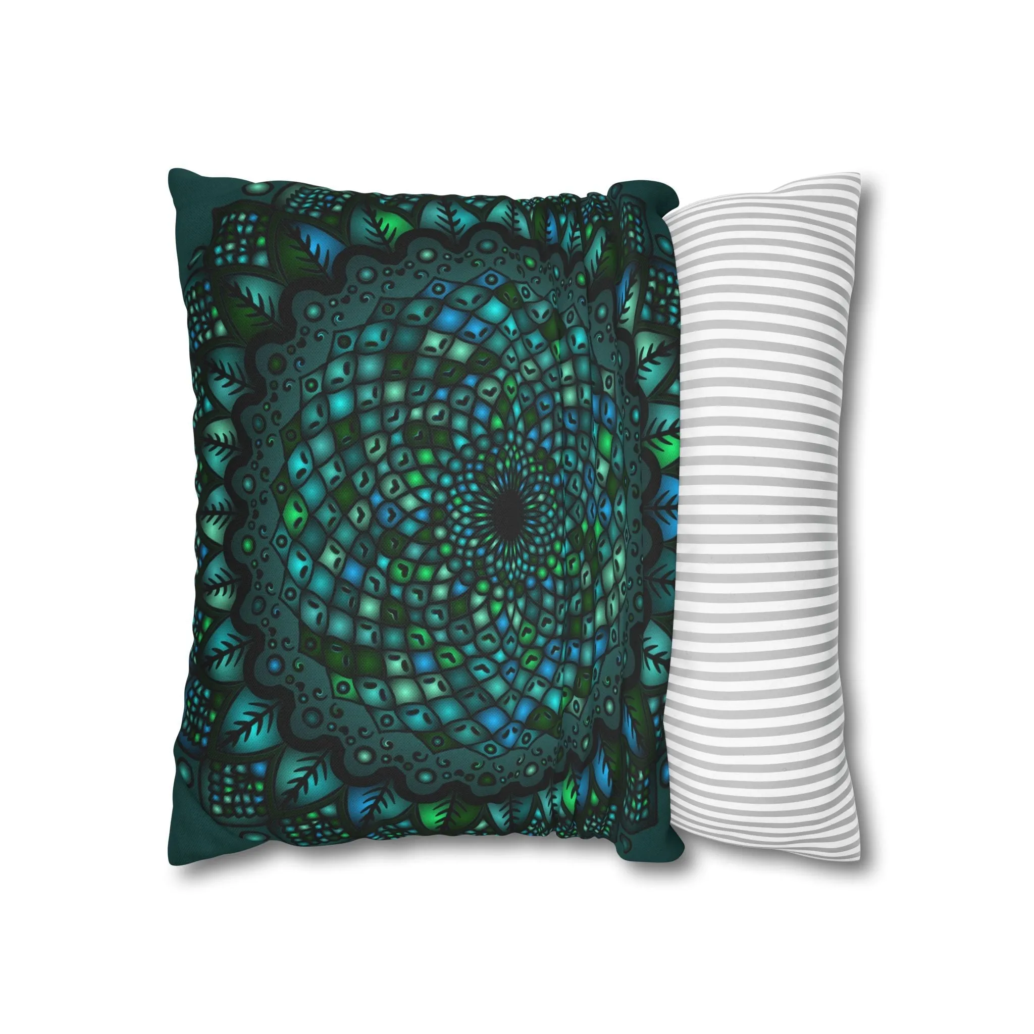 Mandala Art Square Pillowcase - Handmade Design