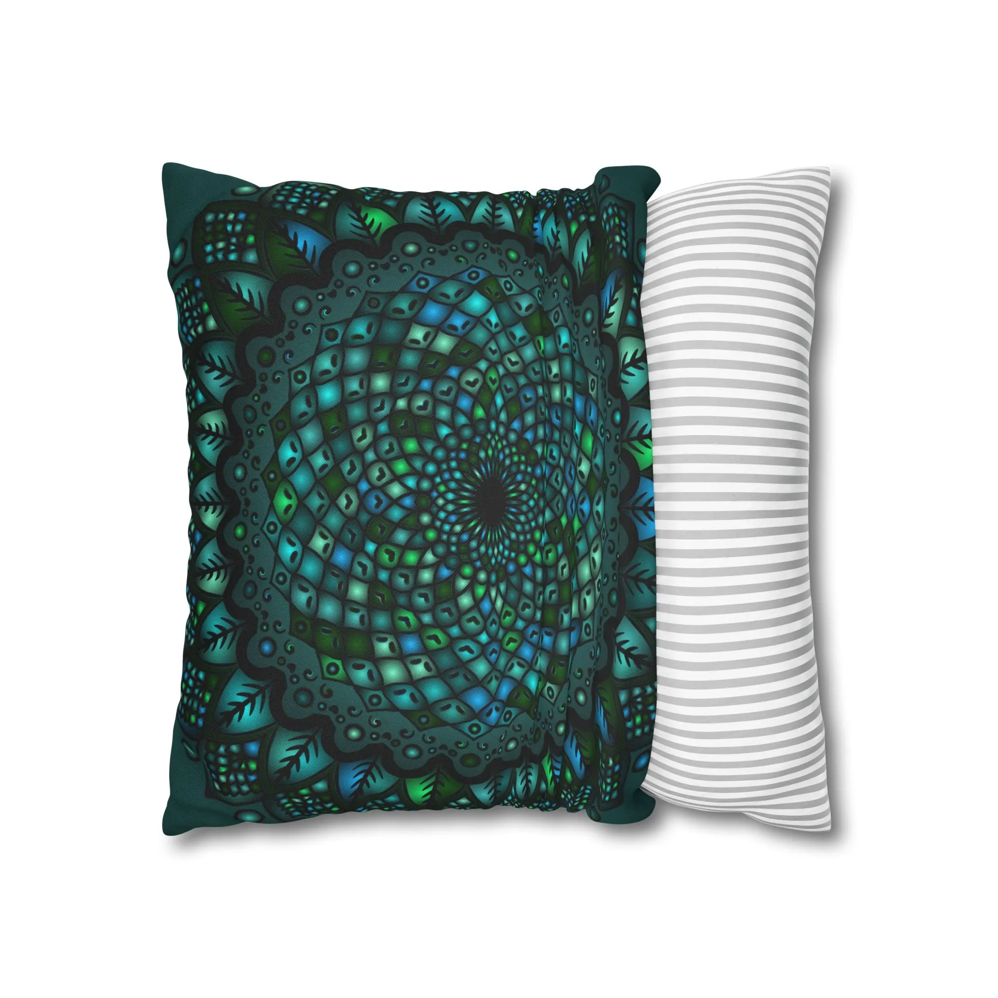 Mandala Art Square Pillowcase - Handmade Design