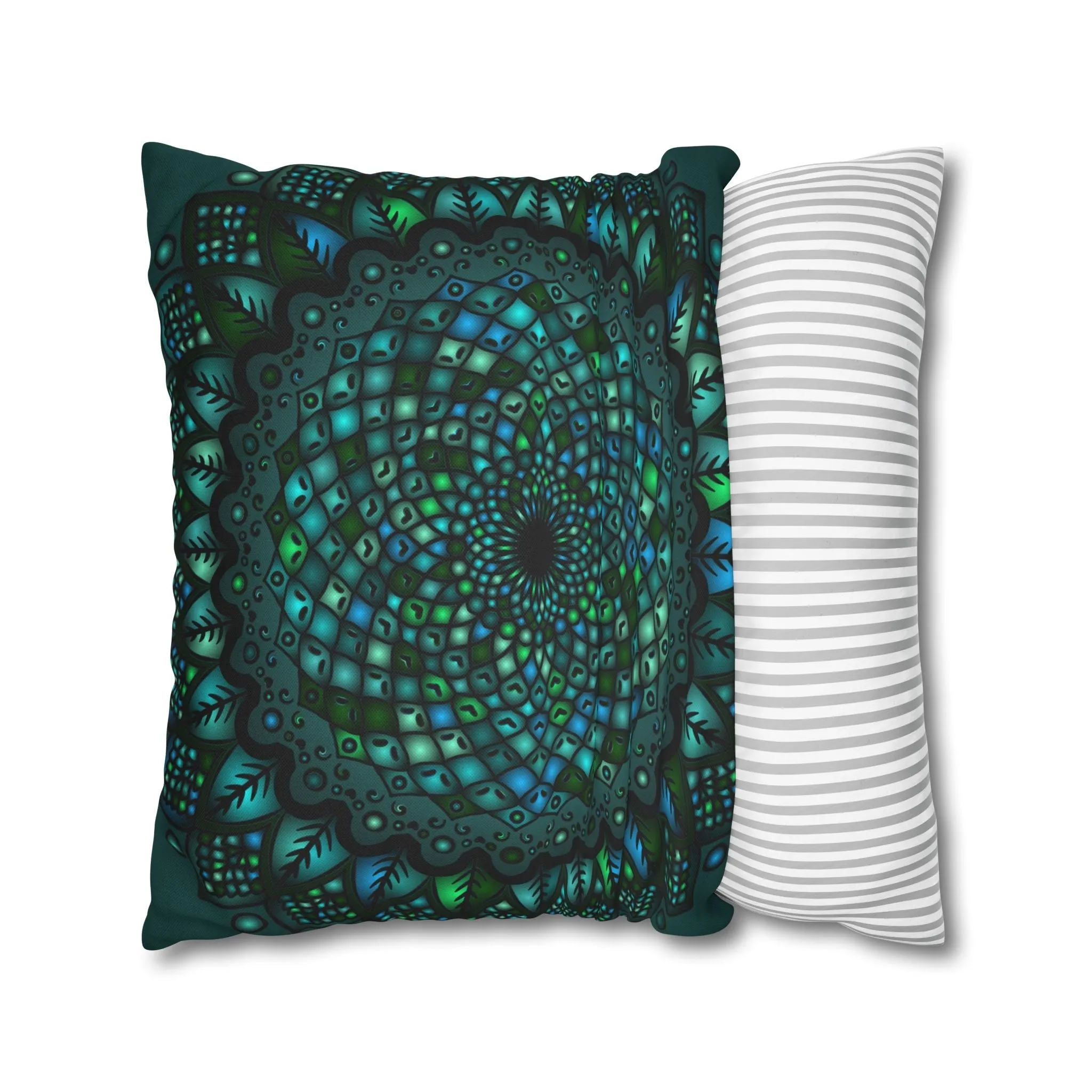 Mandala Art Square Pillowcase - Handmade Design