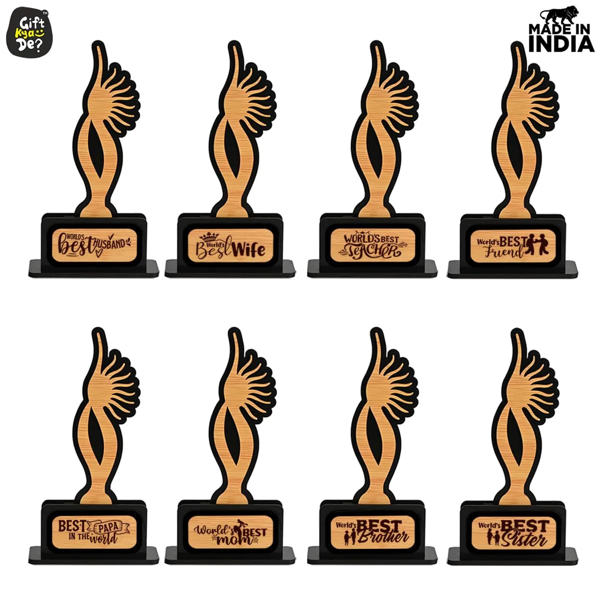 Memento Awards and Trophy for All, Easy Print & Sticker Paste Your Matter, Eco Friendly Gifts
