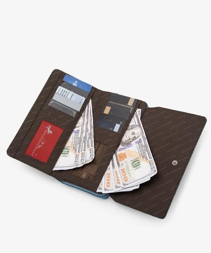 Montana West Embroidered Aztec Denim Tote Set