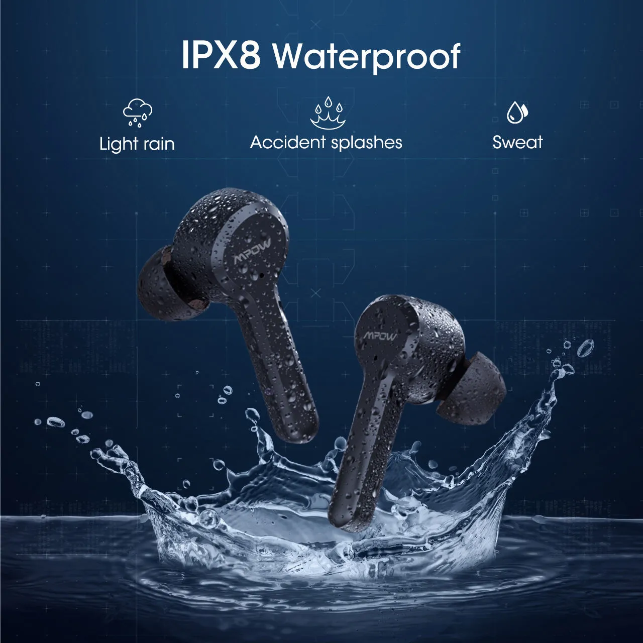 Mpow M9 Wireless Earbuds with 4 Mics Noise Cancellation