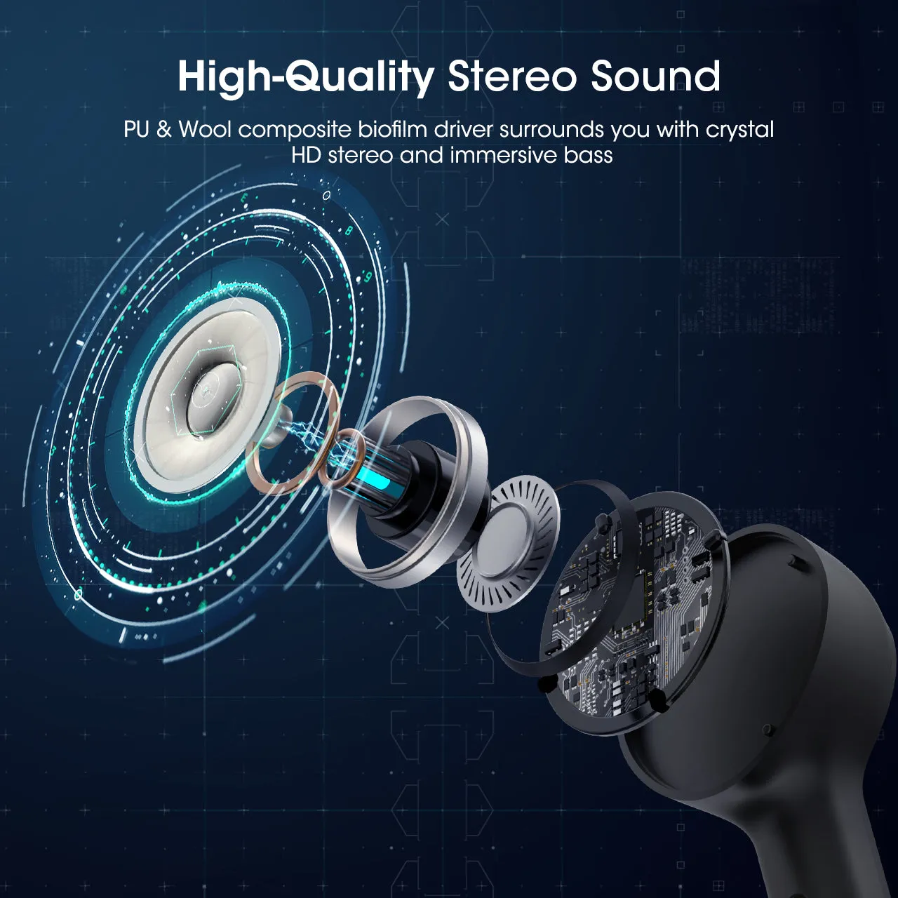 Mpow M9 Wireless Earbuds with 4 Mics Noise Cancellation