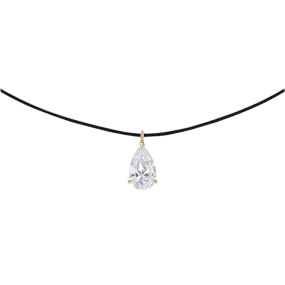 Pear Drop Rope Necklace