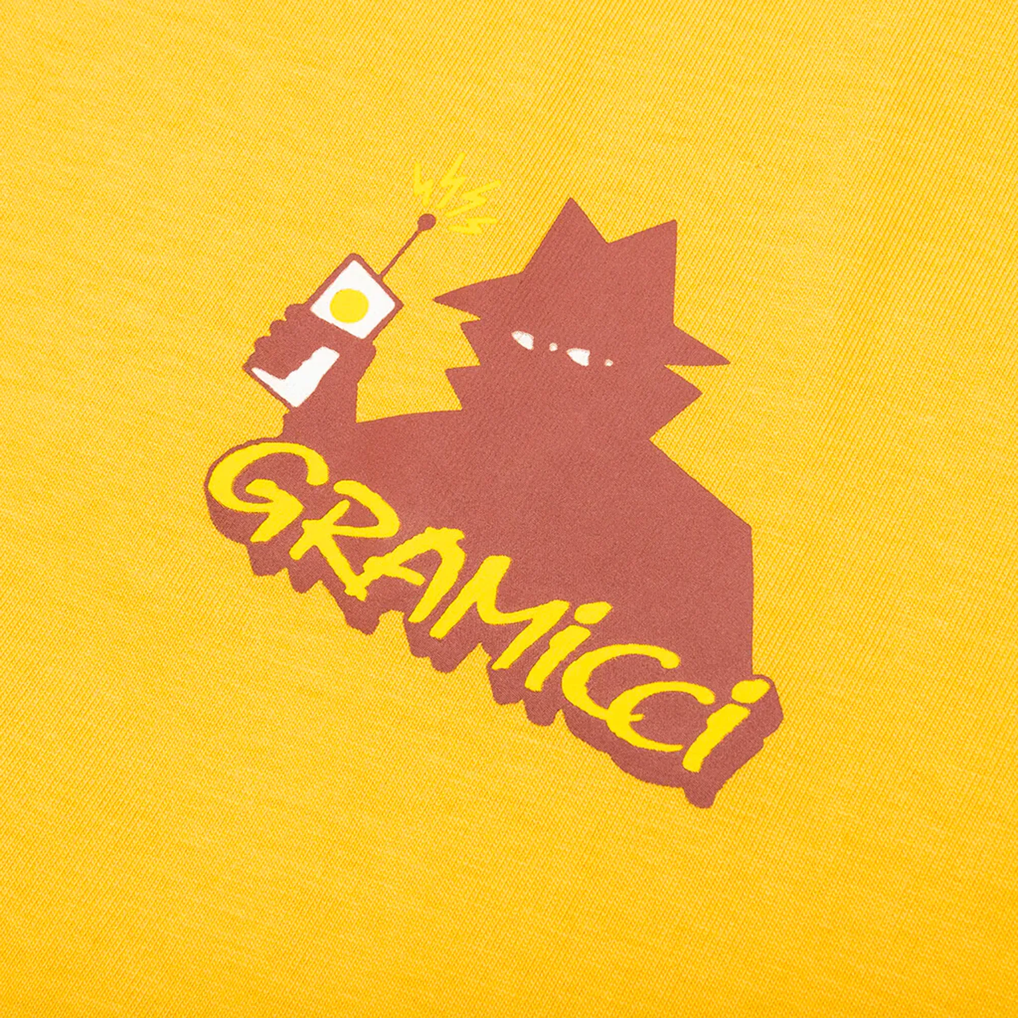 Real Bad Man x Gramicci Dude Records Long Sleeve Tee Mustard