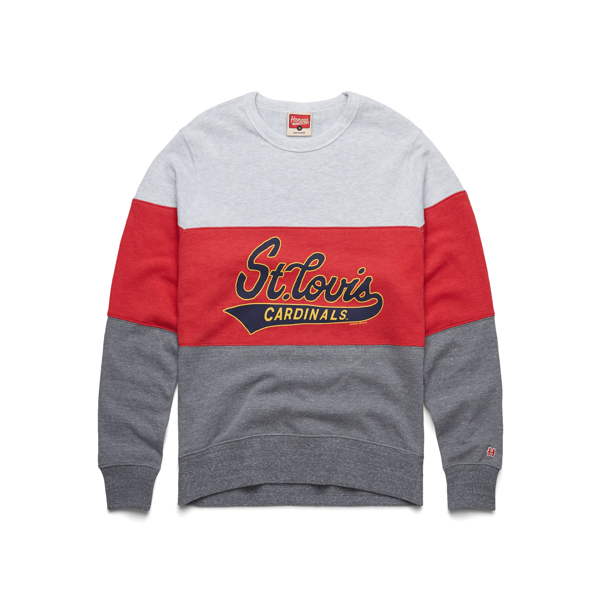 Script St. Louis Cardinals Stripe Crewneck