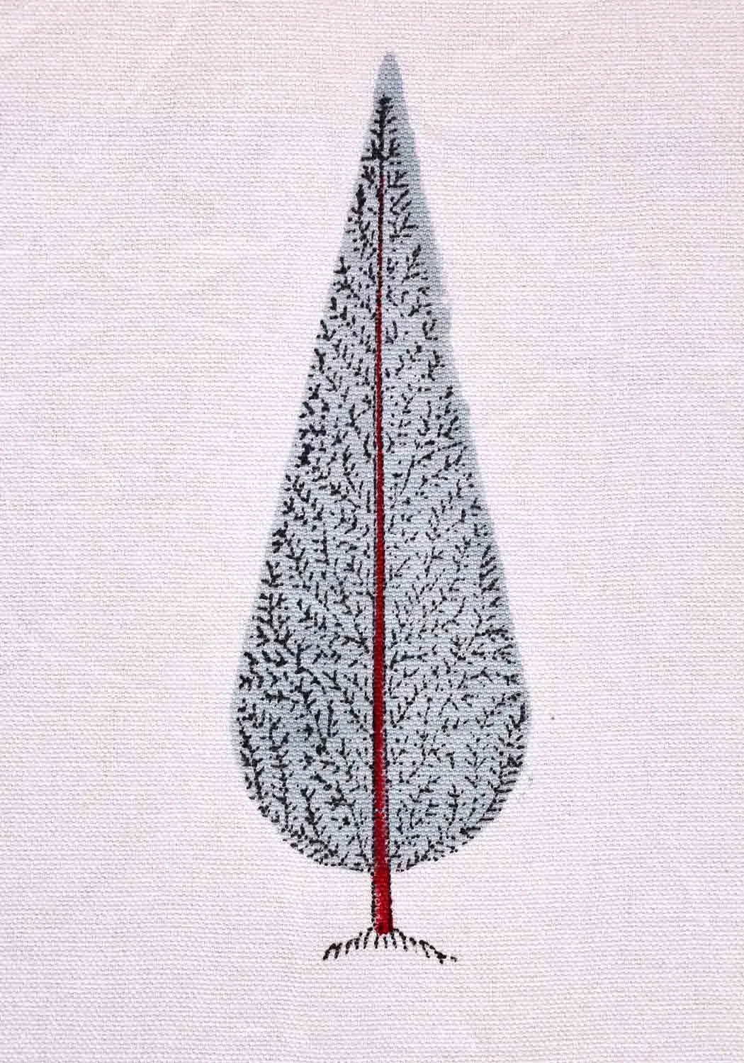 Snowy Cradle Hand Block Print Cotton Table Cover