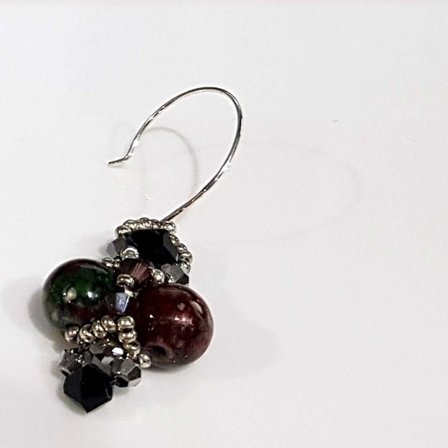 Sterling Silver Ear Hooks 23mm Pair Circle Euro Style Handmade Earring Hooks | SS-012EH