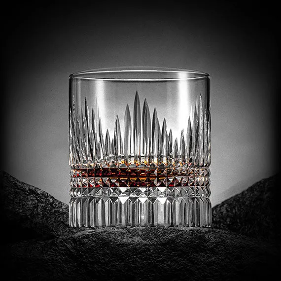 UniWhis Handmade Premium Whisky Glass Set, Handcrafted Whisky Glass with Wide Mouth, Thick Base, and Aroma-Enhancing Design