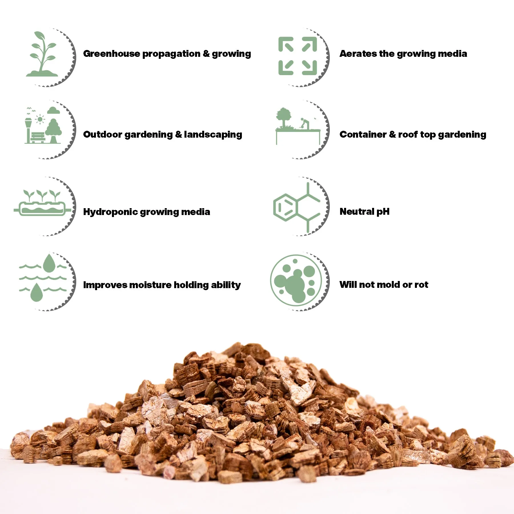 Viagrow 0.5CU. FT. Vermiculite Coarse and Chunky Grade (EA)