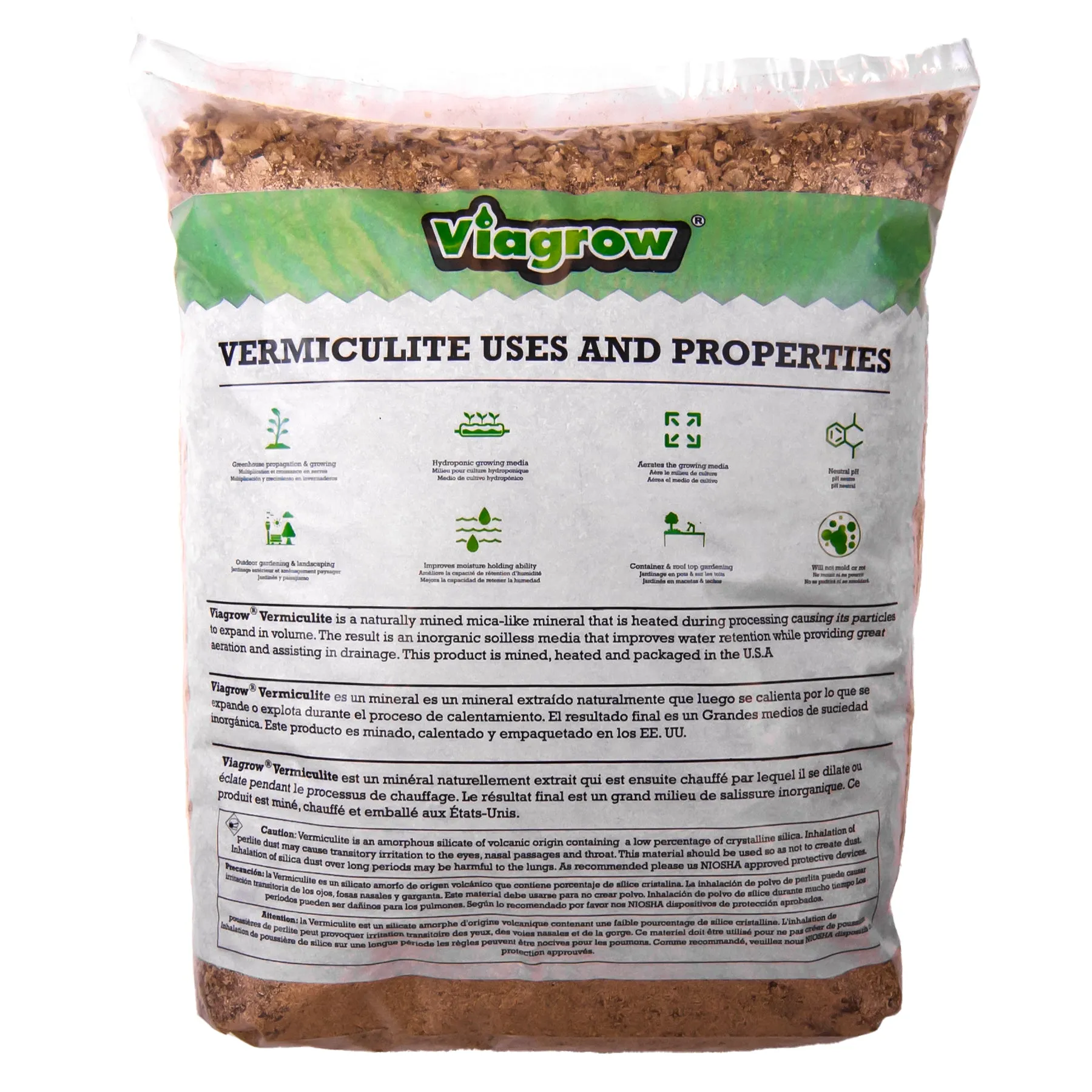 Viagrow 0.5CU. FT. Vermiculite Coarse and Chunky Grade (EA)