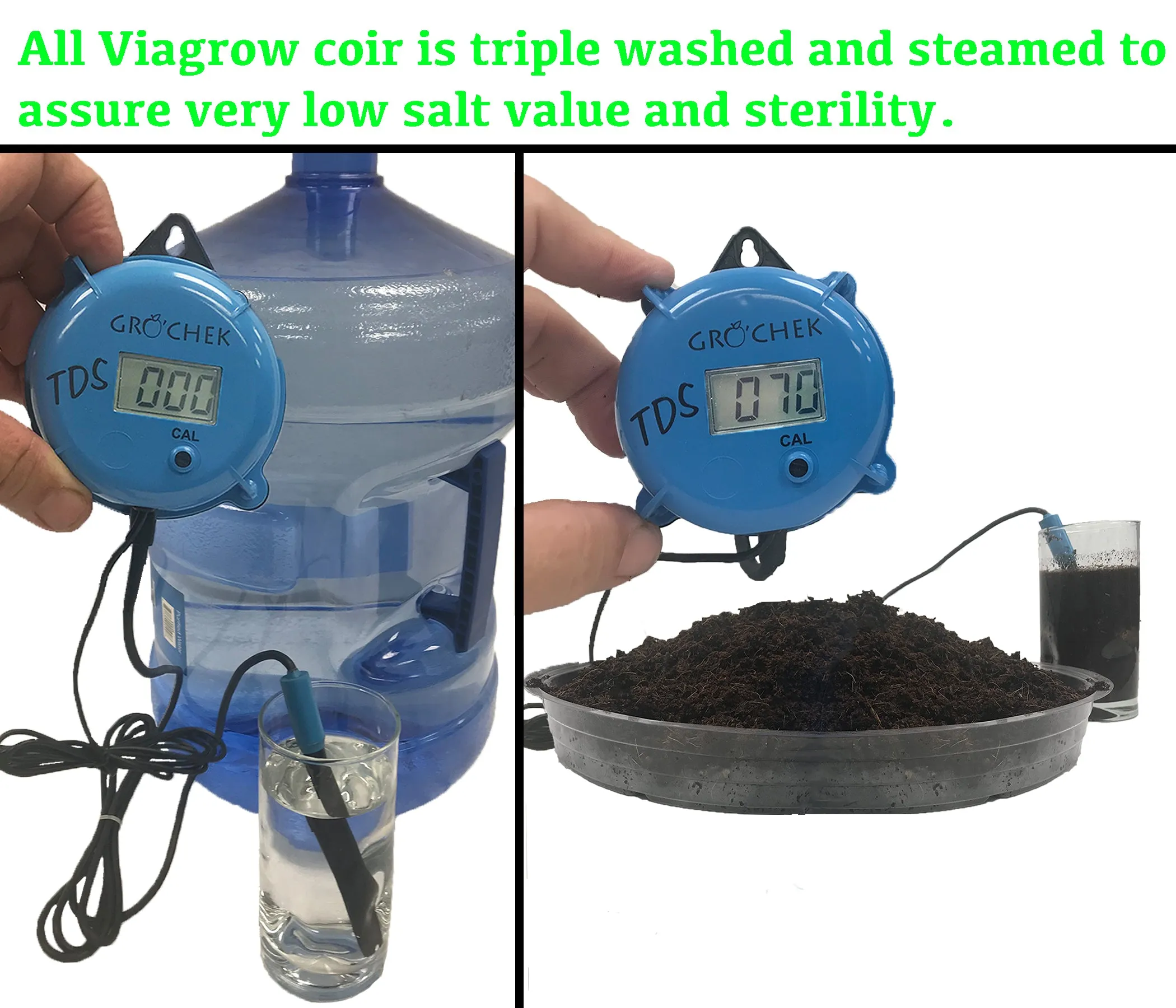 Viagrow 5KG (11LB) Coconut Coir Compressed Premium Grow Media (Pallet of 220 units)
