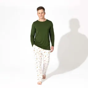Vintage Holiday Bamboo Men's Pajama Set