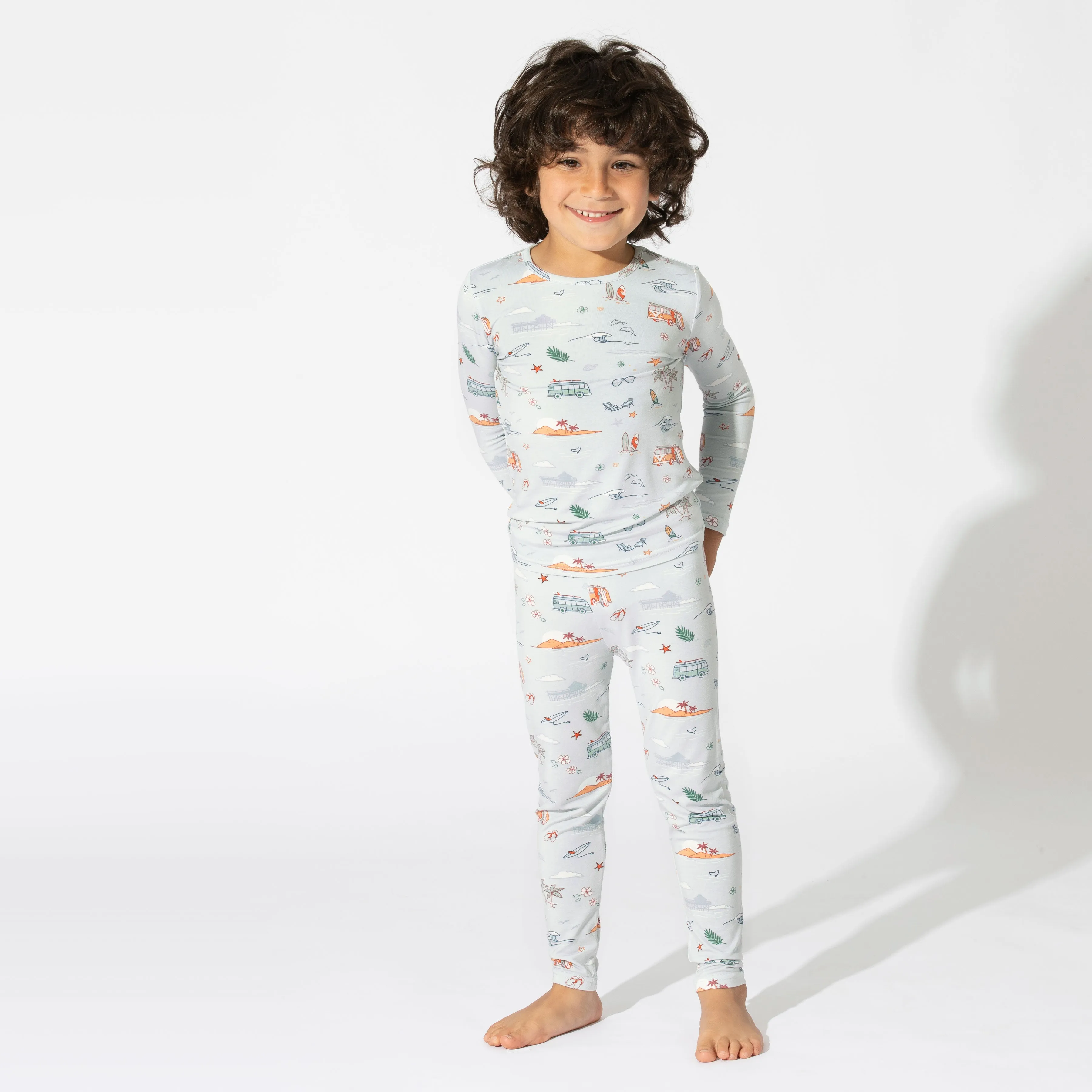 Vintage Surf Kids Bamboo Pajamas