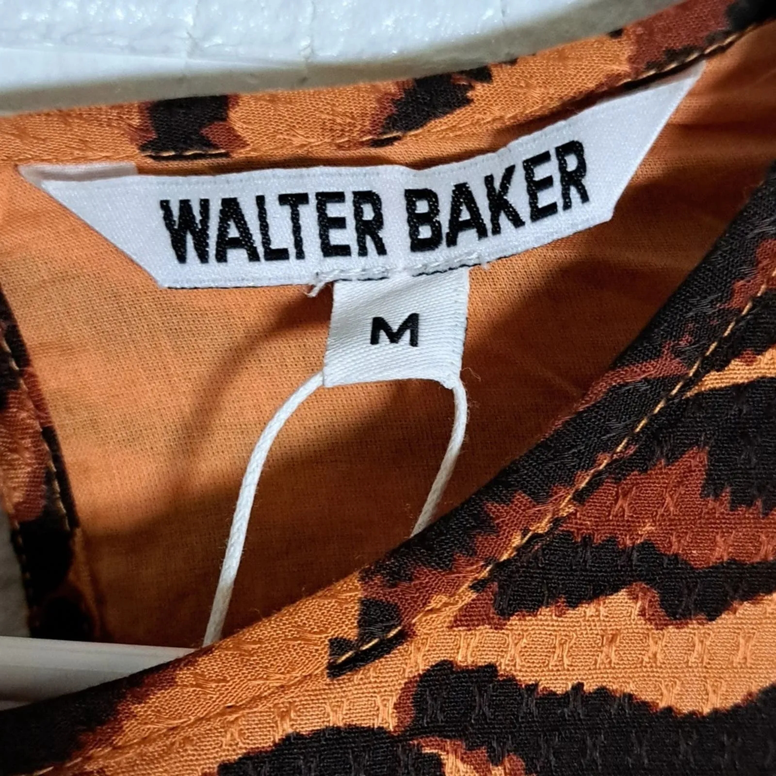 WALTER BAKER Wild Cat Lilly Mini Trapeze Dress Medium