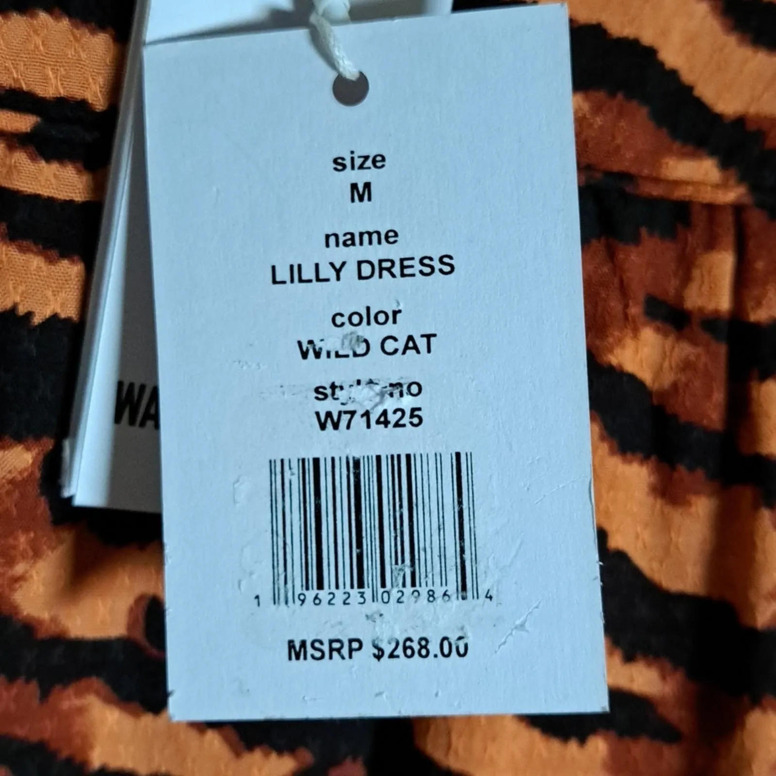 WALTER BAKER Wild Cat Lilly Mini Trapeze Dress Medium