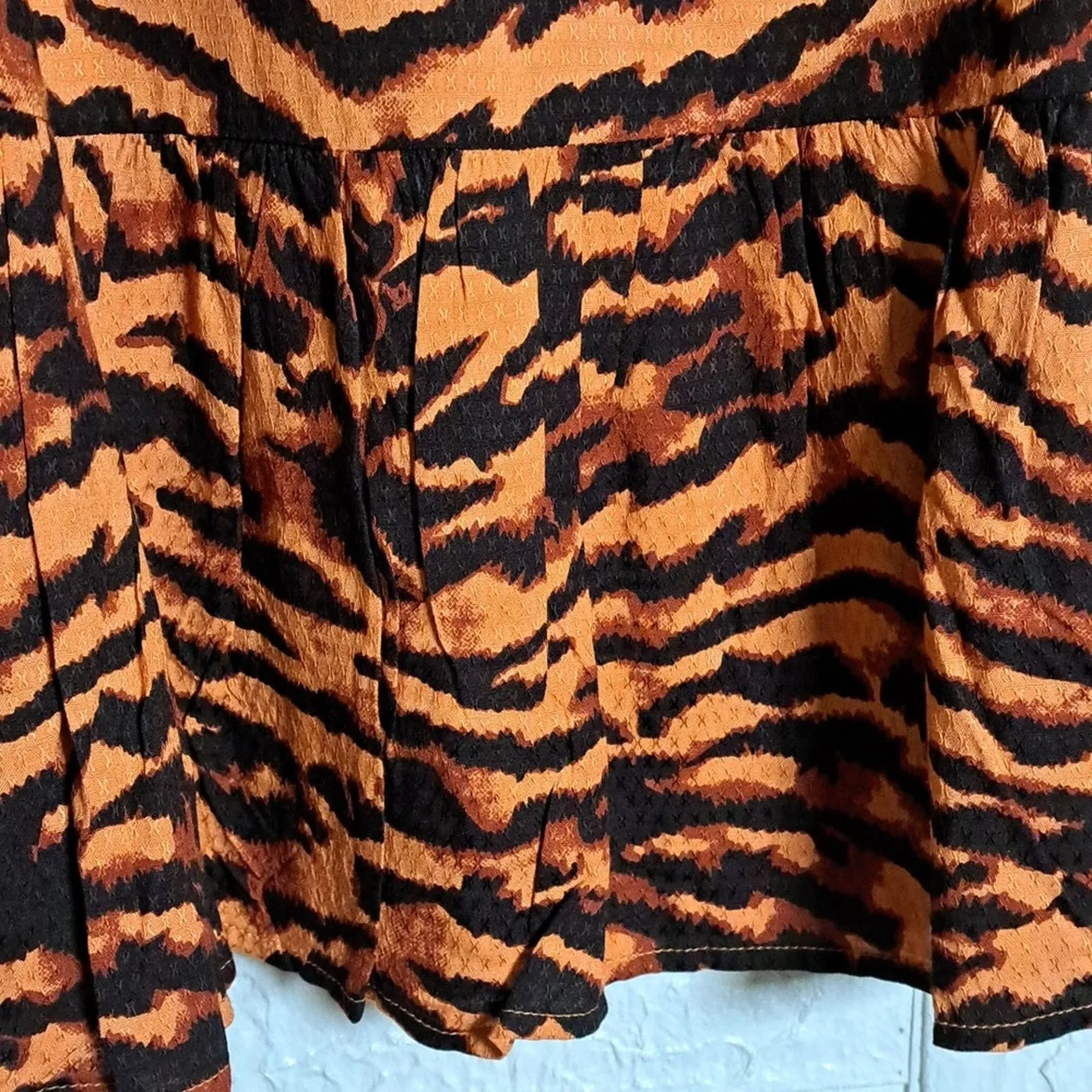 WALTER BAKER Wild Cat Lilly Mini Trapeze Dress Medium