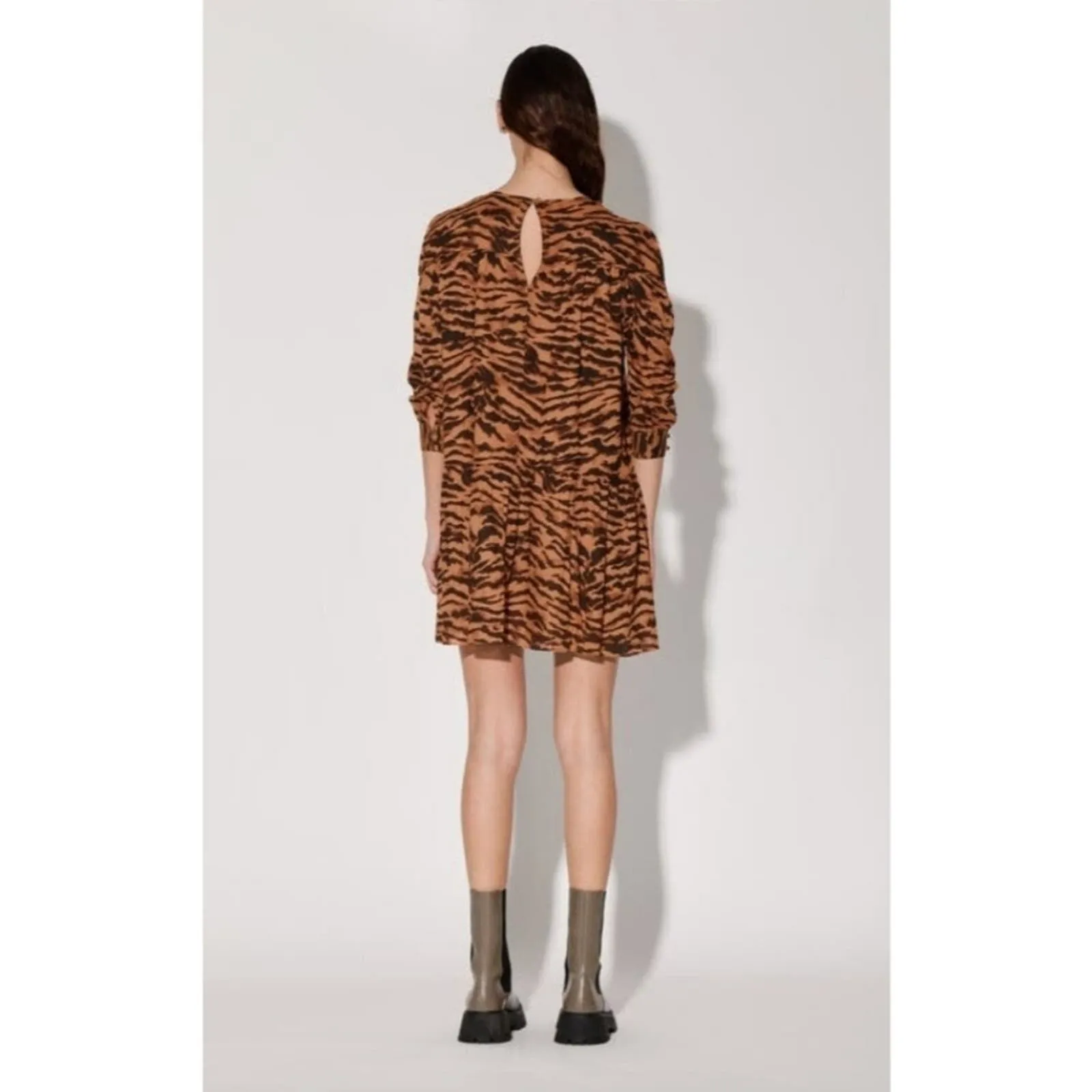 WALTER BAKER Wild Cat Lilly Mini Trapeze Dress Medium